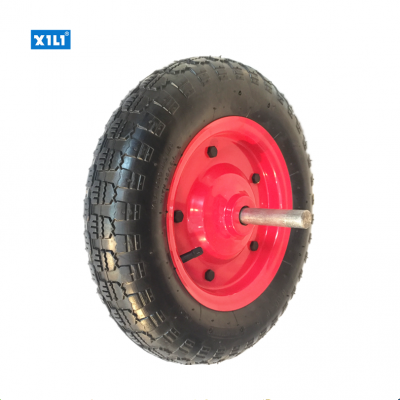 4.00-8 wheelbarrow air rubber wheel with metal rim